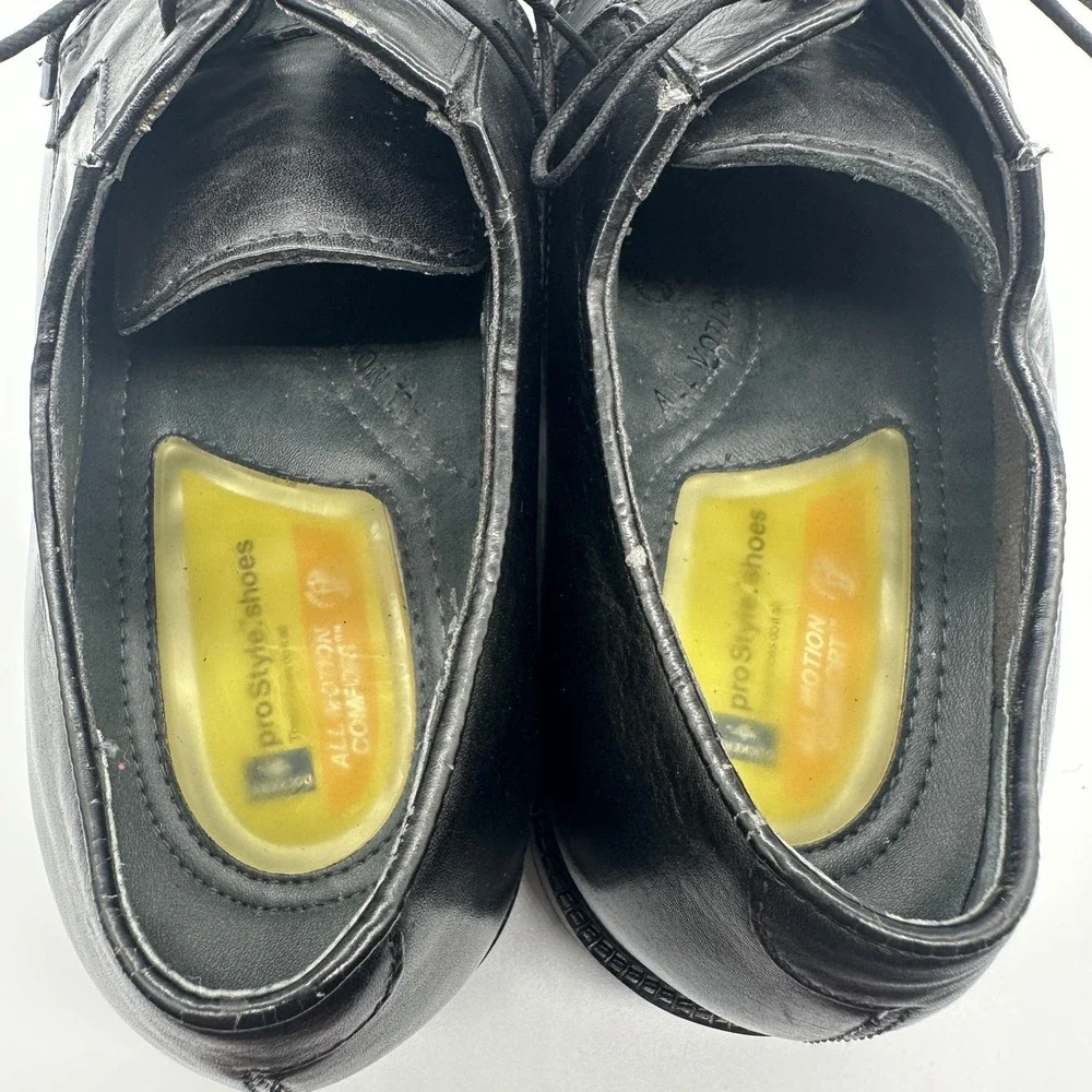 Dockers Shoes Mens Size 10.5 W Black Leather Derby Dress Comfort‎ Gel 090-4524